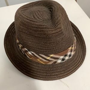 Men’s express hat with plaid ribbon